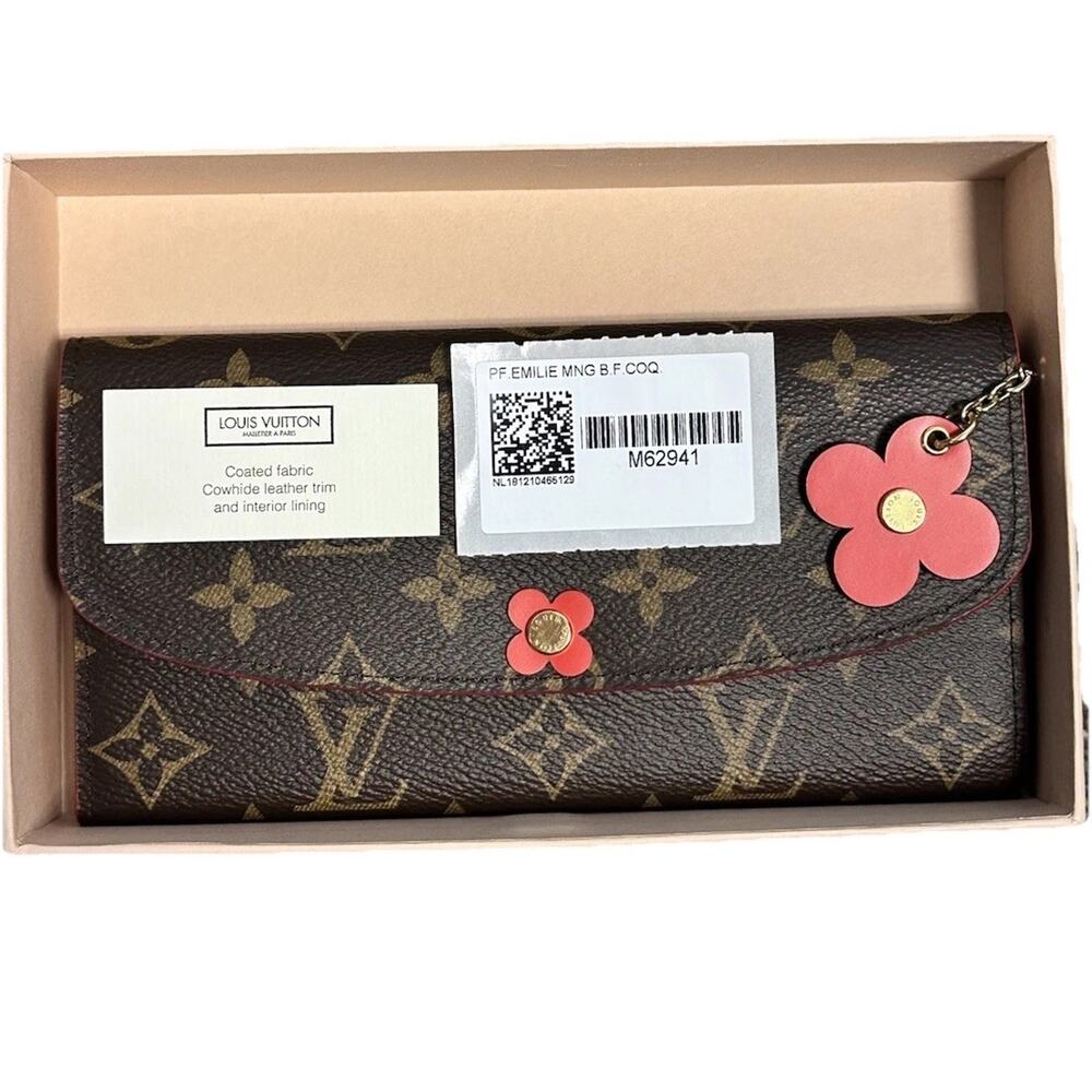 Louis Vuitton Emilie Wallet Limited Edition Blooming Flowers Monogram Canvas